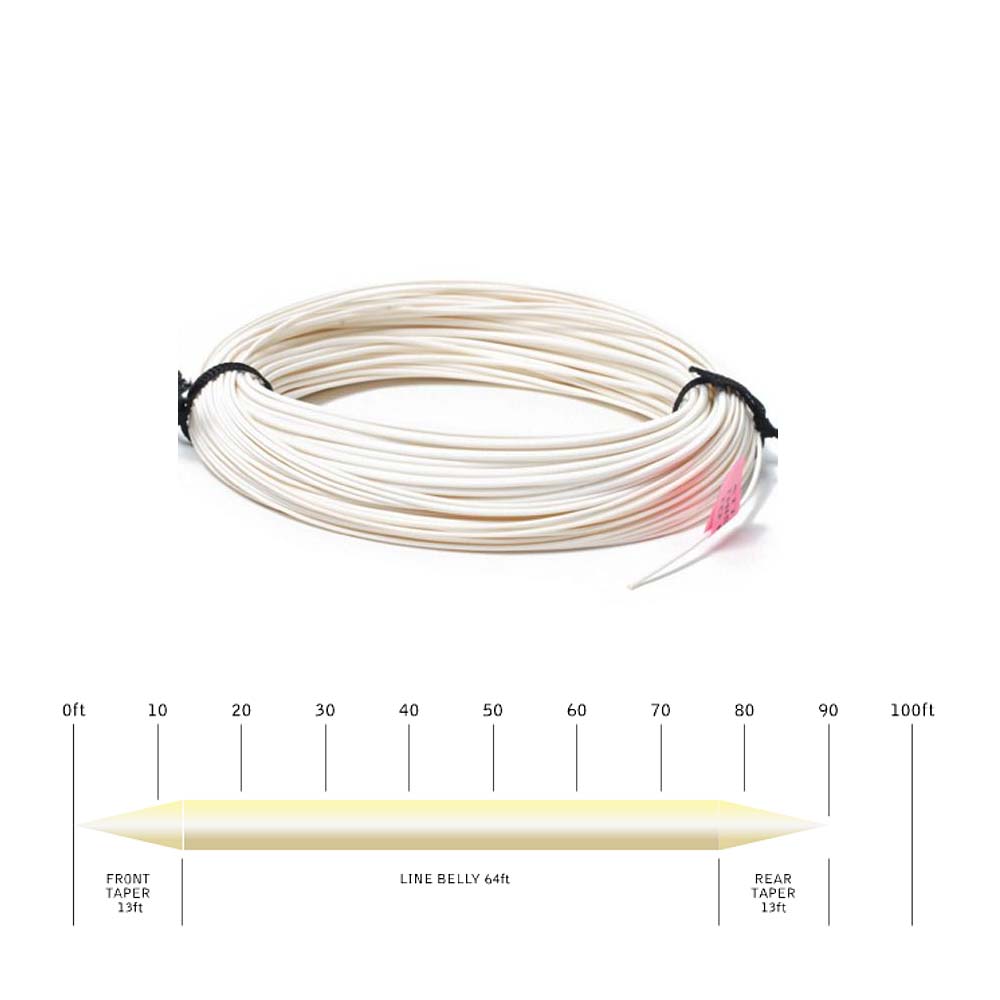 Muškárska šnúra XS Double Taper Line, ivory - DT5F