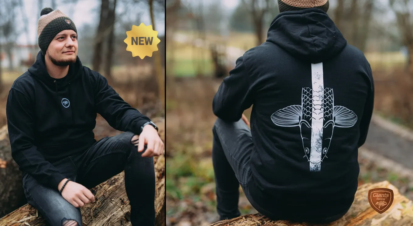 Giants Fishing Hoodie Black Scaly Head