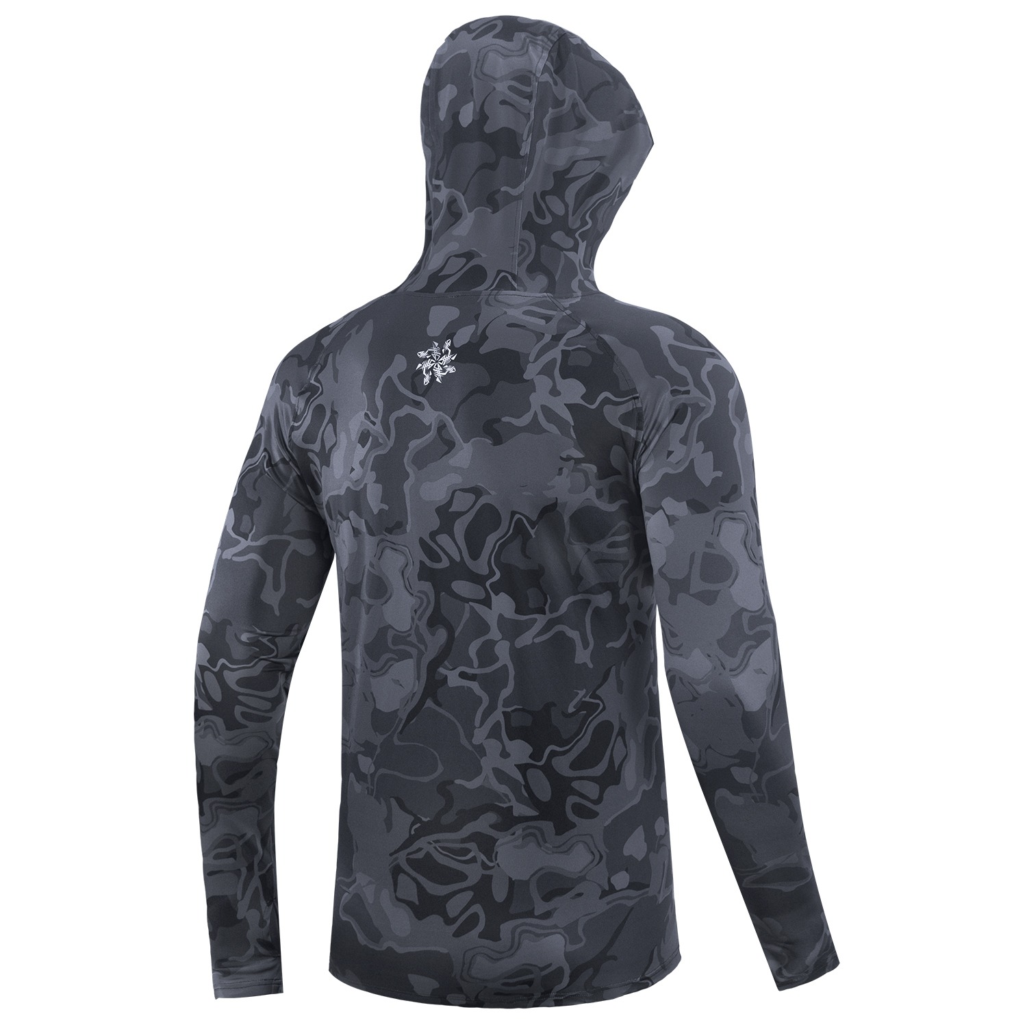 Giants fishing Funkční tričko s dlouhým rukávem UV50+Hoodie Camo Grey