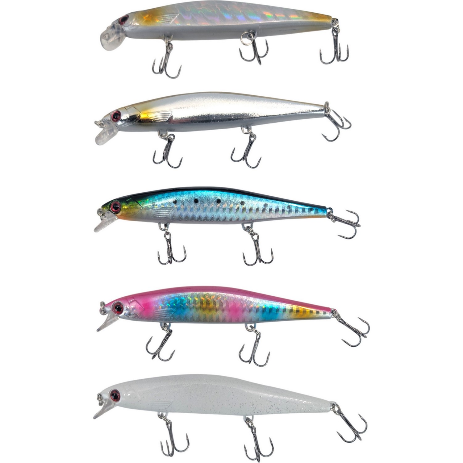 Sert sada woblerů 5ks Kit Srt Minnow SW Suspending X5