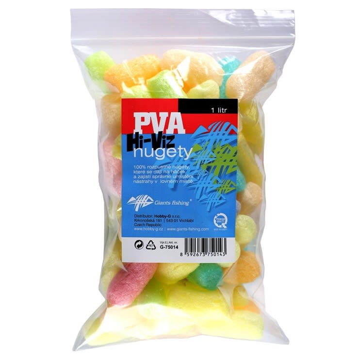 Giants fishing PVA nuggets Hi-Viz 1lit.