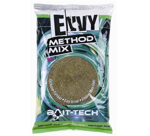 Bait-Tech Krmítková směs Envy Green Hemp & Halibut Method Mix 2kg