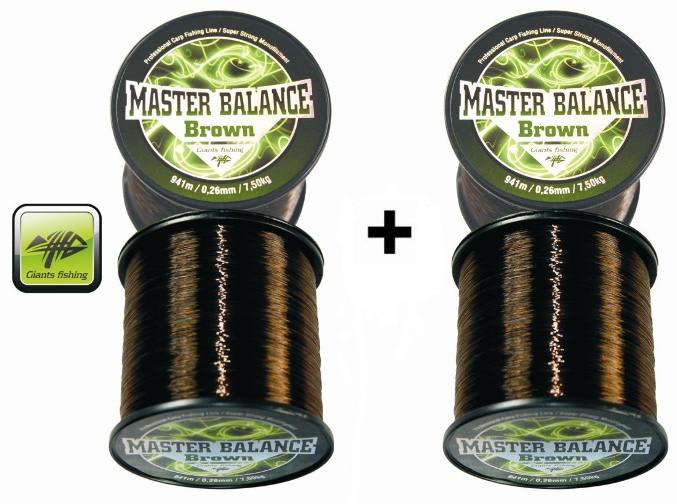 Giants fishing Vlasec Carp Master Balance Brown 0,26mm/941m Akce 1+1!