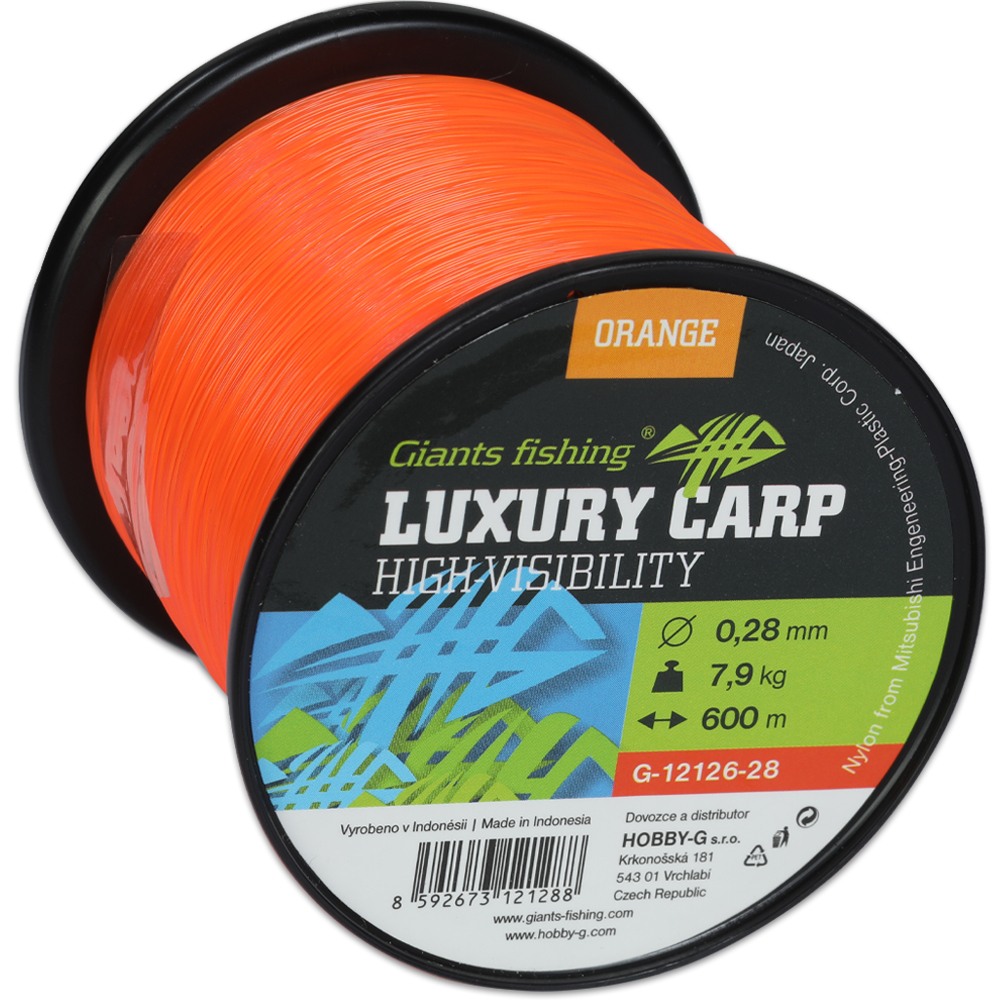 Giants fishing Vlasec Luxury Carp High-Visibility Orange 600m|0,35mm/10,5kg