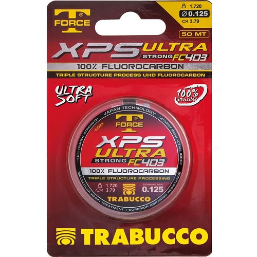 Fotografie Trabucco Vlasec T-Force XPS Ultra Strong FC403 Fluorocarbon 50m|0,095mm