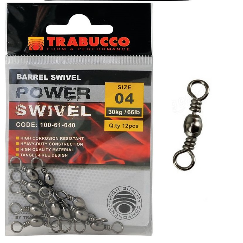 Trabucco obratlík Barrel Swivel 12ks|vel.16 (8kg)