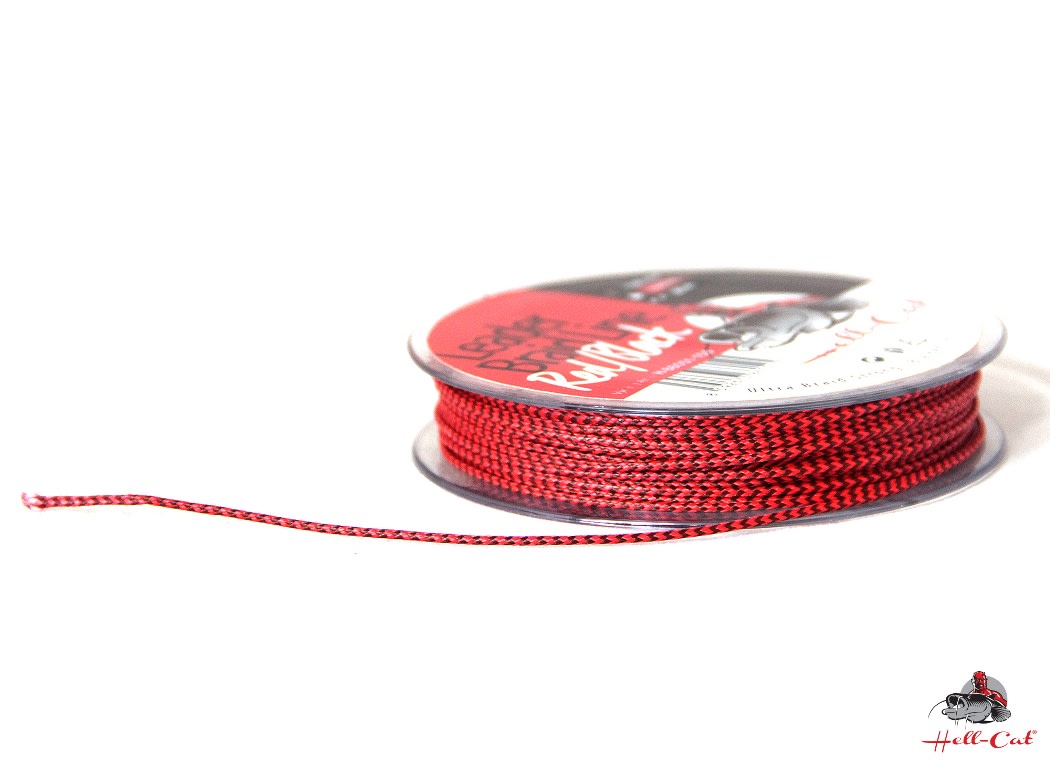 Splétaná šňůra Hell-Cat - Leader Braid Line Red/Black 20m