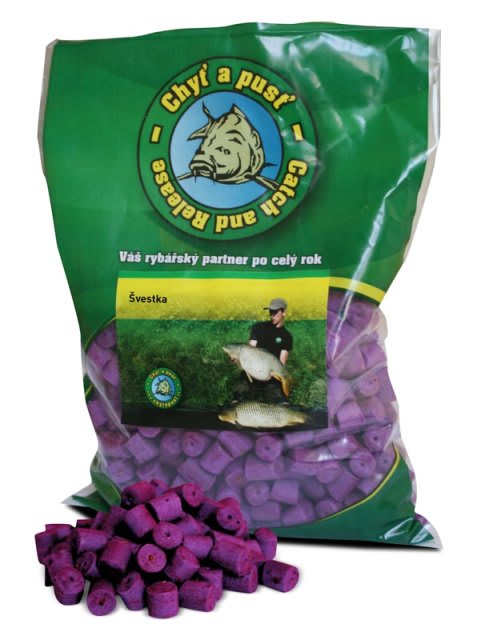 Chyť a pusť Pelety Česká švestka 18 mm 900 g