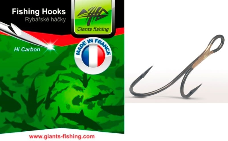 Double hook Zander 100pcs/size 4