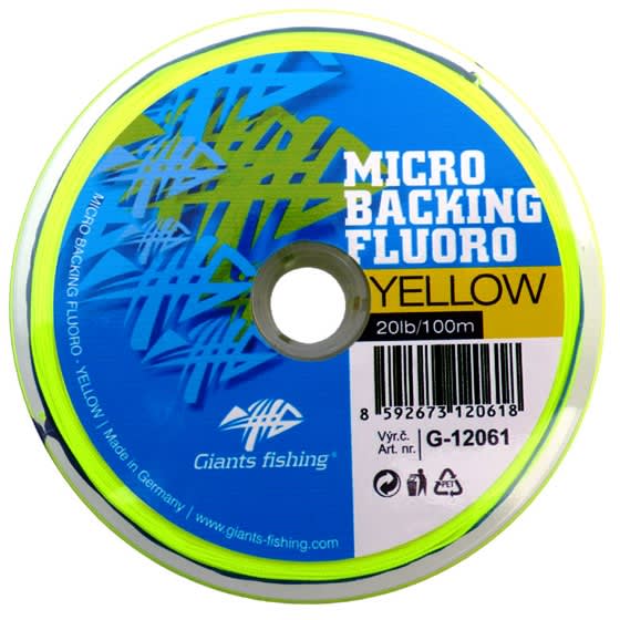 Micro Backing Fluoro-Yellow 20lb/100m