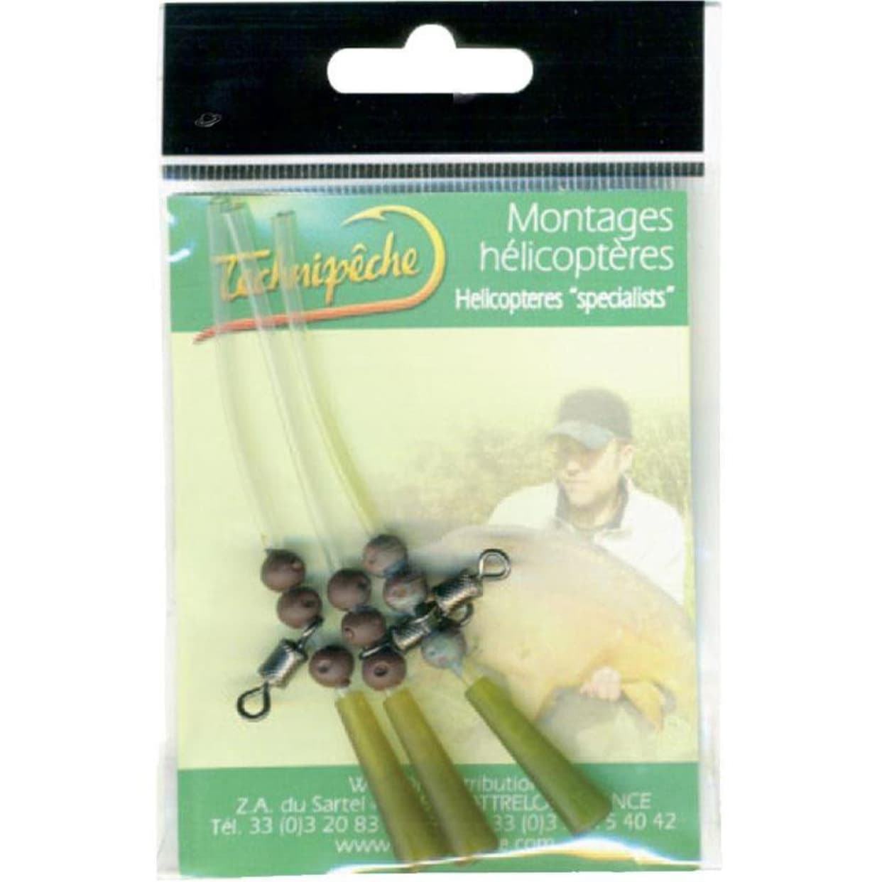 Technipeche Systém HELICOPTERE SIMPLE FUITE TETE DE LIGNE x3