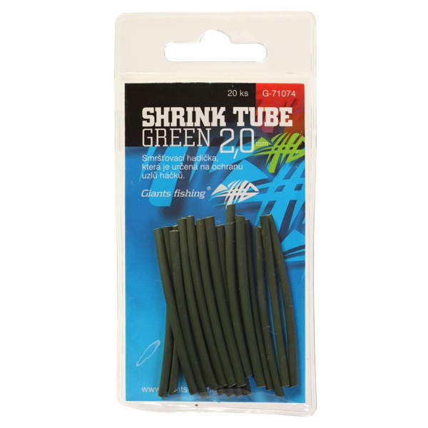 Giants fishing Smršťovací hadičky zelené Shrink Tube Green 1,6mm,20ks