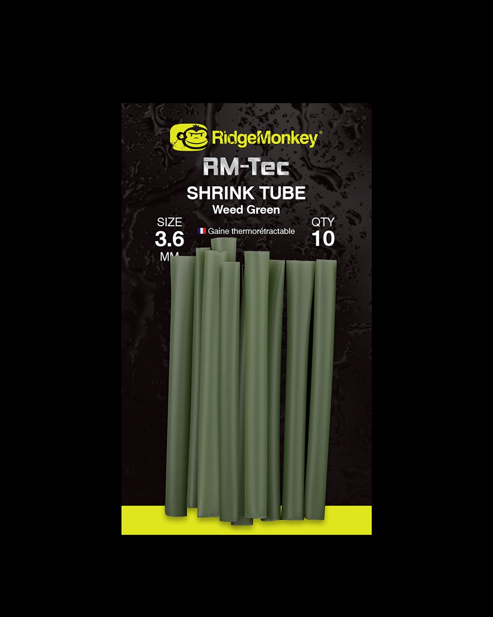RIDGEMONKEY Zmršťovacia hadička - Shrink Tube Silt Black|2,4mm (RM-T066) 10ks