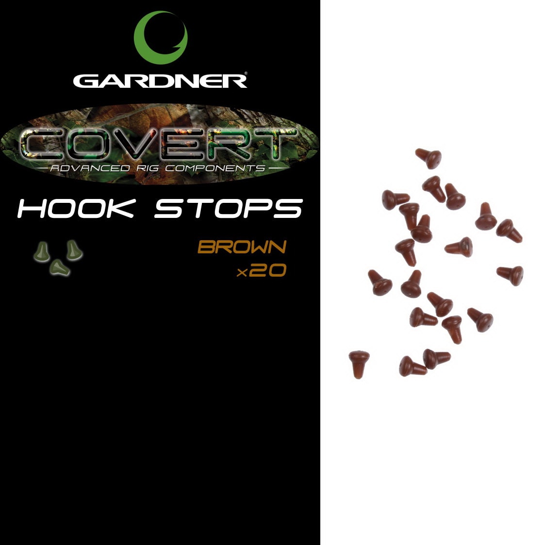 GARDNER Zarážka zvonová Covert Hook Stops|Green (zelené)