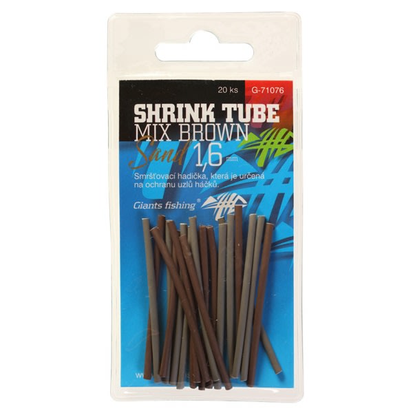 Giants fishing Smršťovací hadička mix barev Shrink Tube Brown-Sand 2,4mm,20ks