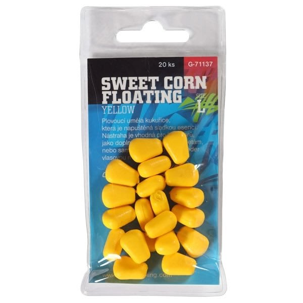 Csali imitáció Sweet Corn Floating Yellow,veľ.L/20db