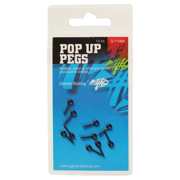 Csalicsavar karikával Pop Up Pegs, 10db