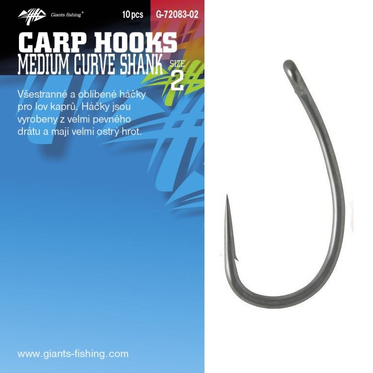 Füles horog - Medium Curve Shank 10ks