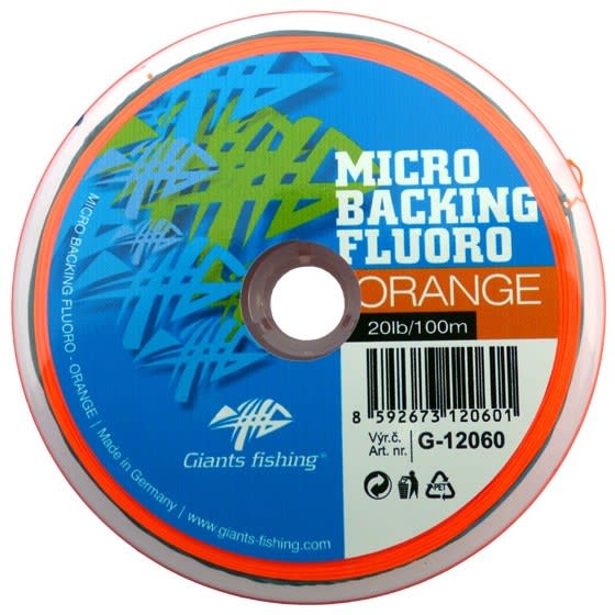 Micro Backing Fluoro-Orange 20lb/100m