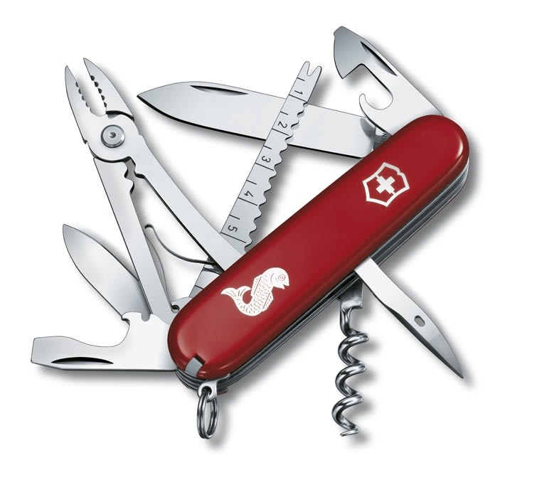Victorinox Kapesní nůž ANGLER červený 