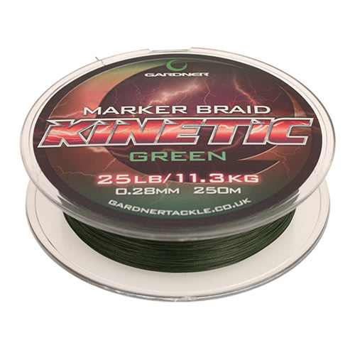 Gardner Splétaná šňůra Kinetic Marker Braid 250m, 25lb (11.3kg) 0.28mm