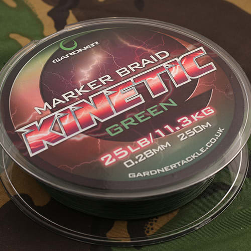 Gardner Splétaná šňůra Kinetic Marker Braid 250m, 25lb (11.3kg) 0.28mm