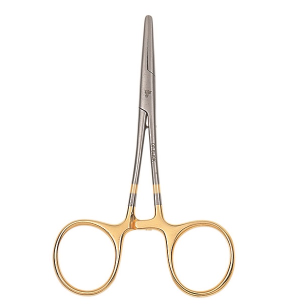 DR.SLICK Pean rovný Standard Clamp - zlatý (12.5cm)