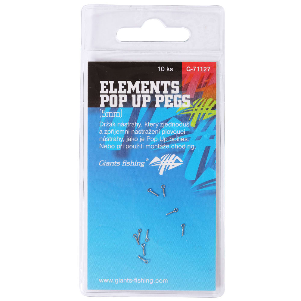 Giants fishing Kolíček s očkem Elements Pop Up Pegs 5mm, 10ks