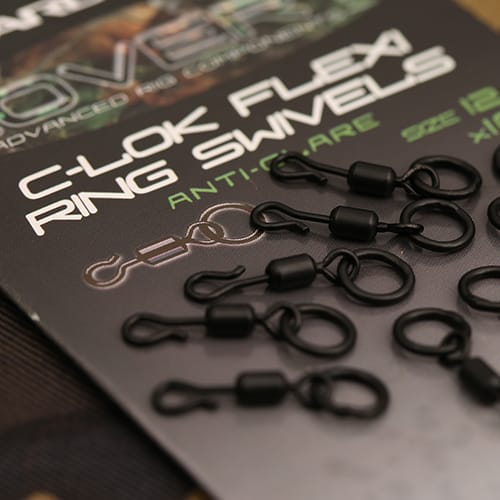 Obratlíky Gardner C-Lok Flexi-Ring Swivels, vel.12, 10ks
