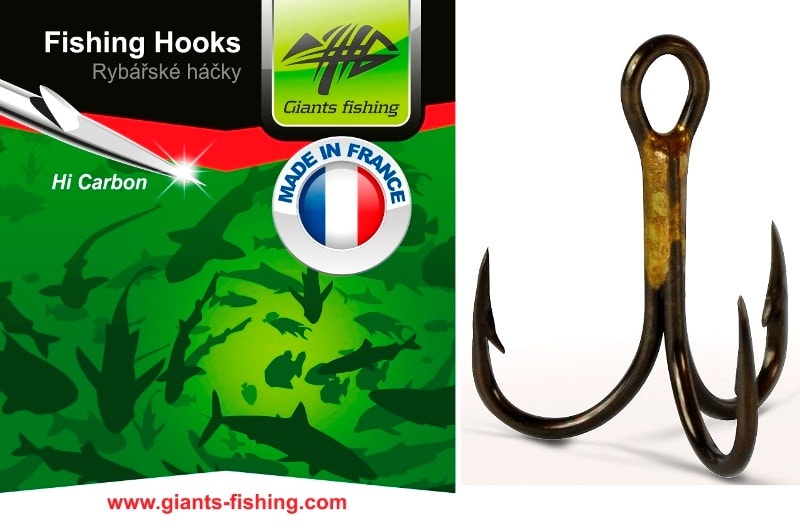 Treble hooks 1X Strong 100pcs, size 8