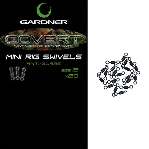 GARDNER Obratlíky - Covert Mini Rig Swivels - vel.20 (20ks)
