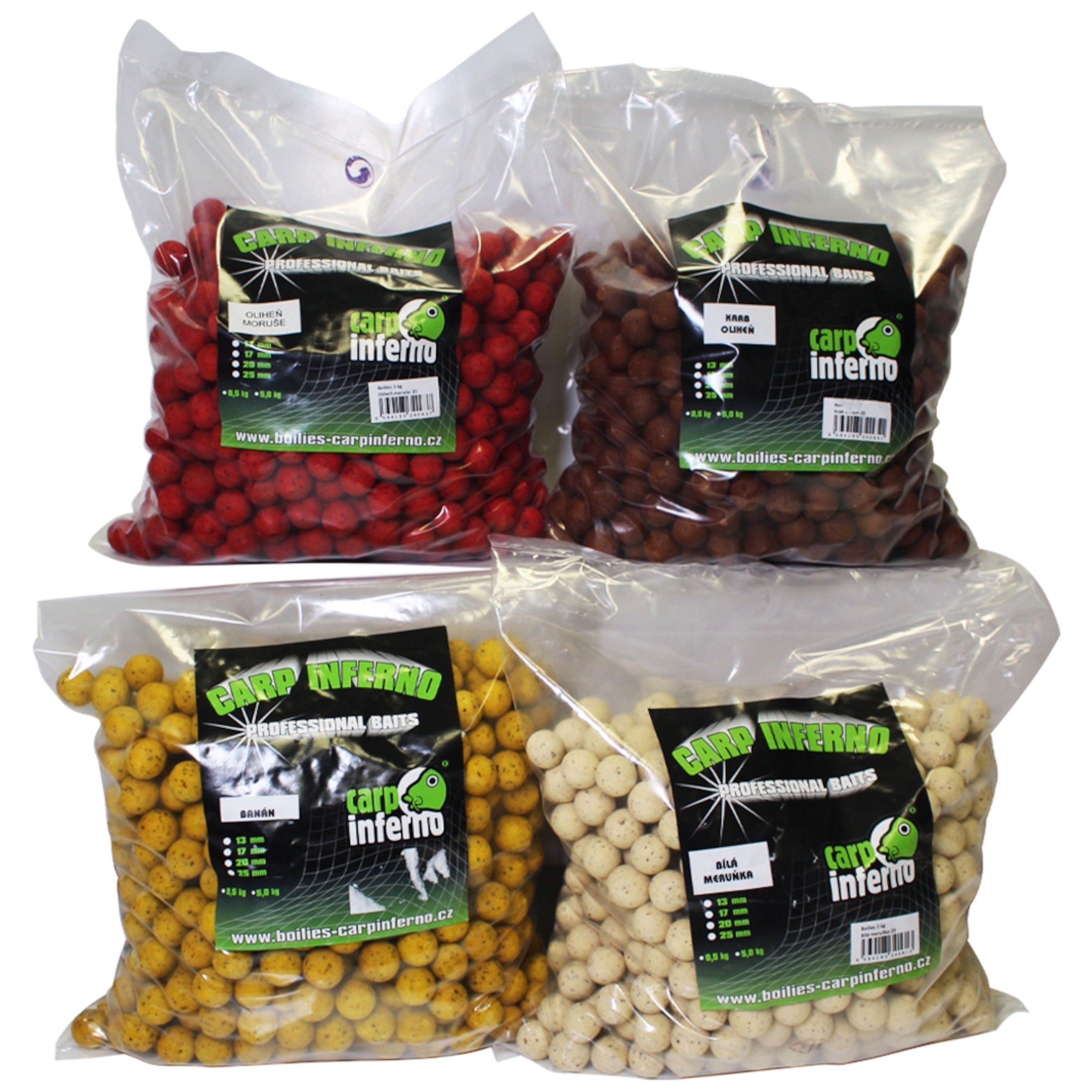 Carp Inferno Boilies Light Line 3 kg|Oliheň/Moruše