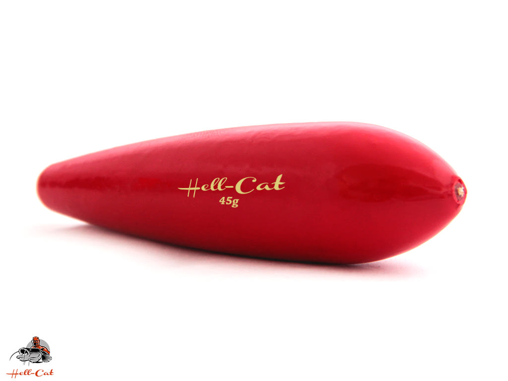 HELL-CAT Podvodný plavák zvukový červený (65g)
