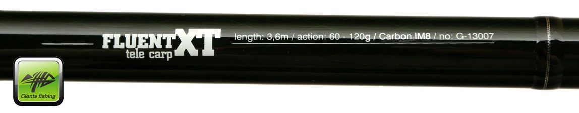 Giants fishing Prut Fluent Tele Carp 3,60m 60-120g AKCE 1+1!