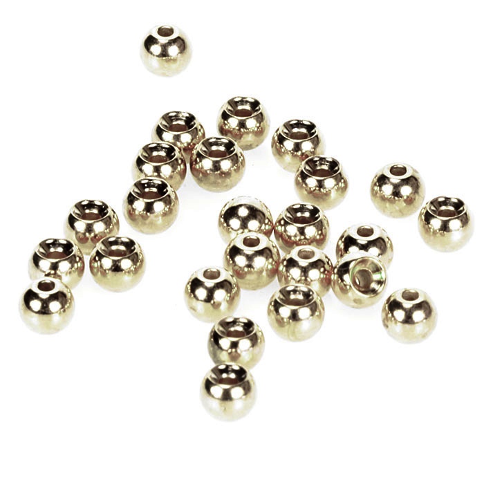 Giants fishing Hlavičky stříbrné - Beads Nickel 4,6 mm/100 ks