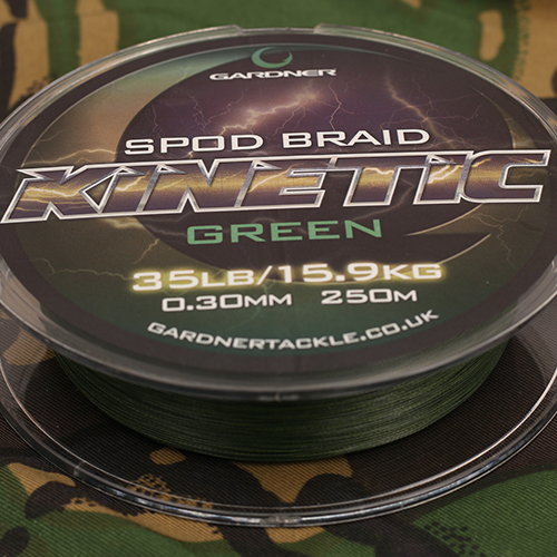 Gardner Kinetic SPOD Braid 250m 35lb 15.9kg 0.36mm Carp fishing tackle 
