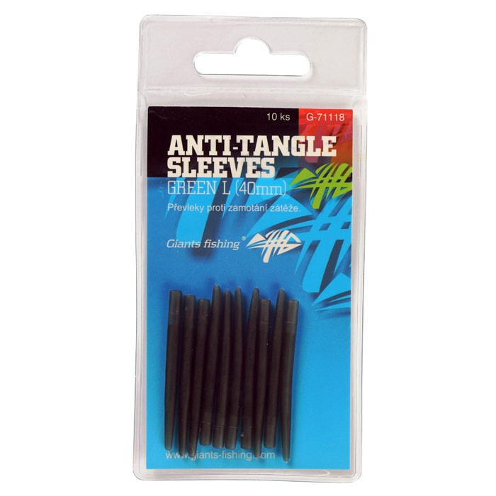 Giants fishing Převleky proti zamotání Anti-Tangle Sleeves Green L/10ks ( 40mm )