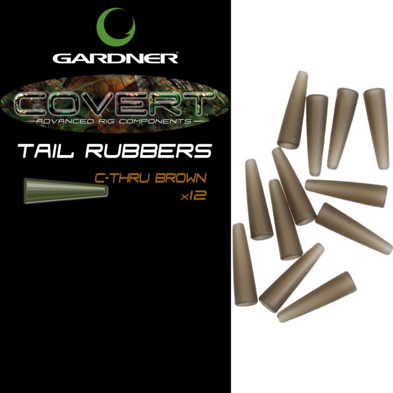 GARDNER Prevleky Covert Tail Rubbers C-Thru Green (priehľadná zelená)