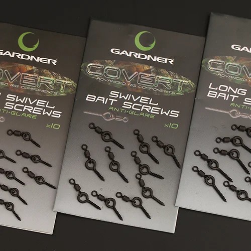 Fotografie Gardner Kolíček s obratlíkem Covert Swivel Bait Screws Anti Glare 10ks|Standard (7,5mm)