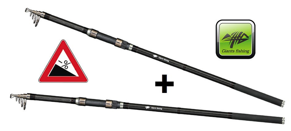 Rod Deluxe Tele Carp 12ft 3lb action buy 1 + 1 free!