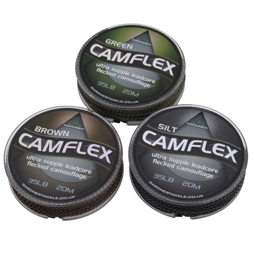 GARDNER Olovená šnúra - Camflex Leadcore Camo Silt Fleck - 20m|45lb (20,4Kg)