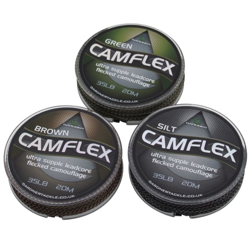 Gardner Olověná šňůrka Camflex Leadcore 20m|45lb (20,4Kg) Camo Silt Fleck