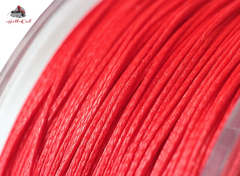 Hell-Cat Splétaná šňůra Round Braid Power Red 200m
