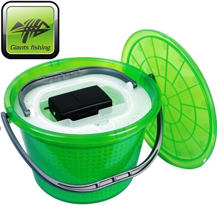 Bait bucket with lid 13 l + aerator for free!