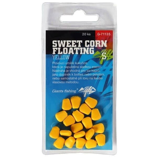 Csali imitáció Sweet Corn Floating Yellow,veľ.S/20db