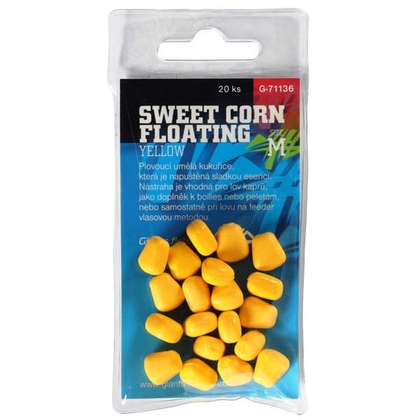 Csali imitáció Sweet Corn Floating Yellow,vel.M/20db