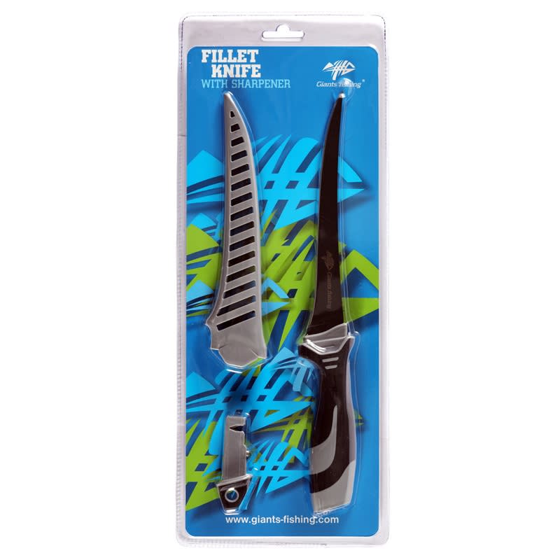Giants fishing Filetovací nůž 7 Fillet knife with sharpener ( Easy clean sheath )