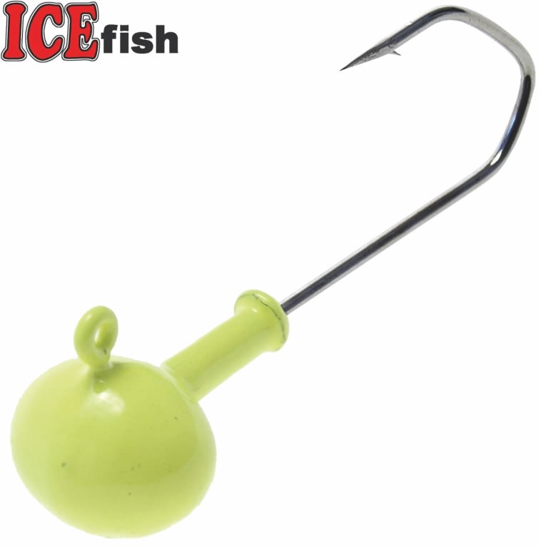 Ice Fish Jig Rugby bal - žlutá 60 g