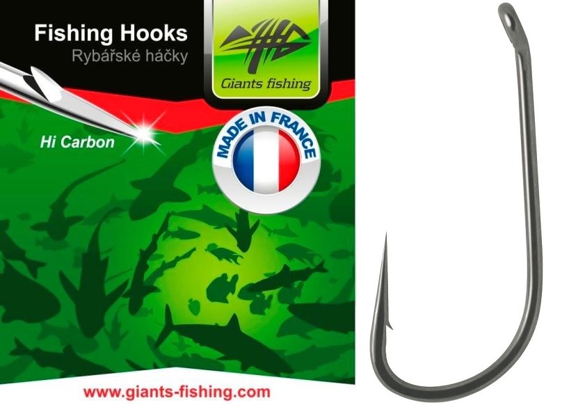 Giants fishing Háček s očkem Straight Shank 10ks, vel.6