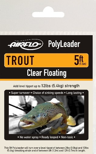 Airflo Muškařský návazec (polyleader) Trout Clear Intermediate 5 ft
